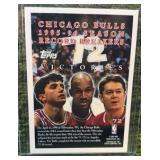 1996-97 Topps Basketball #72 Chicago Bulls 72 Wins Commemorative Michael Jordan