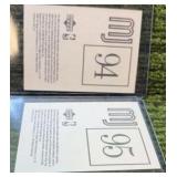 1998 MICHAEL JORDAN Upper Deck Complete Set MINI STICKERS #MJ-94 & MJ-95