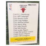 1990-91 NBA Hoops - Art Card Team Checklist Michael Jordan #358