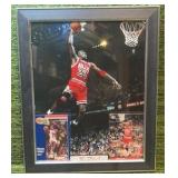 Michael Jordan Curated Display: 2 JORDANS &  8 x 10 Print in New Frame!
