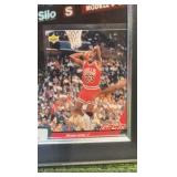 Michael Jordan Curated Display: 2 JORDANS &  8 x 10 Print in New Frame!