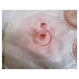 Pink Depression Tray & Platter