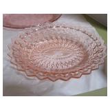 Pink Depression Tray & Platter