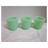 Jadeite Hobnail Glasses