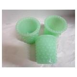 Jadeite Hobnail Glasses