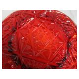 Amberina Domed Butter Dish