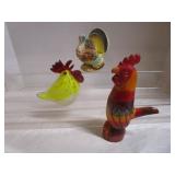 Chickens: Hollow Glass, Wooden