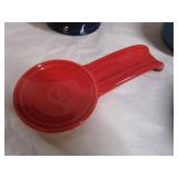 Fiesta Teapot, Bowls, Spoon Rest