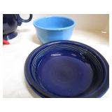 Fiesta Teapot, Bowls, Spoon Rest