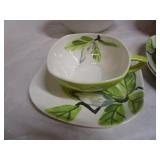 RW Art Pottery, Covered Dish, Floral