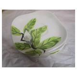 RW Art Pottery, Covered Dish, Floral