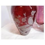 Vases, Red, Cranberry