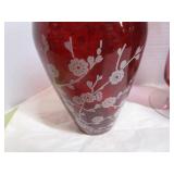 Vases, Red, Cranberry