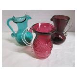 Blown Glass Pitcher Group