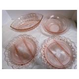 Pink Depression Glass Pieces