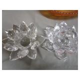 Fruit Bowl, Pickle Dish, Candle Holders