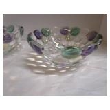 Multi Color Bubble Glass Bowls