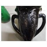 Black Amethyst, Green Vases