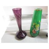Black Amethyst, Green Vases