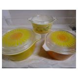 Pyrex: vintage Sunflower & Shenandoah