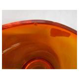 Amberina Vase, Dish, Nappy