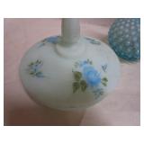 Blue Opalescent, Fenton Satin Glass