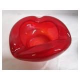 Ashtrays: Murano?, Reddish Orange