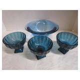 Art Glass & MCM Pedestal Compotes