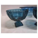 Art Glass & MCM Pedestal Compotes