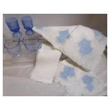 Tablecloth & Linens, Blue Glass