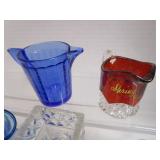 Glass w/ Ruby Flash, Cobalt