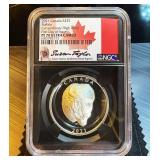 Extraordinary High Relief 2021 Canada 1oz .9999 Buffalo, Hand Signed, NGC PF 70 Ultra Cam 1 of 672