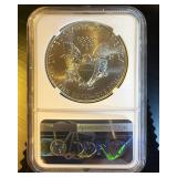 Scarce Motl Hand Signed MS-70 2021 Heraldic Silver Eagle T1, NGC Top Pop 1 of 268