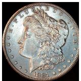 Uncirculated 1881-S Morgan Silver Dollar, Mid MS, Impaired Luster