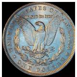 AU+ 1884-P Morgan Silver Dollar, Muted Original Luster
