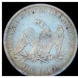 1860-O Seated Half Dollar, Poss WB-8, Rarity 4 (76-200 known), VG/VG+, Details