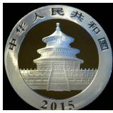 Gem BU 2015 China 10 Yuan 1oz .999 Panda
