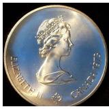 Uncirculated 1973 Canada $5 Sterling Silver $5 Montreal Olympics Kingston Sailboats