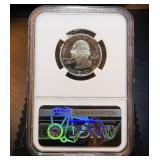 Better Date, Proof 2000-S Virginia Silver State Quarter, NGC PF70 Ultra Cameo