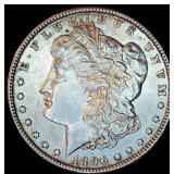 AU/AU+ 1896-P Morgan Silver Dollar, Muted Original Luster