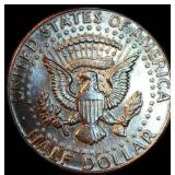 BU 1964 Kennedy Half Dollar Toner, Proof-Like Luster
