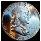 Uncirculated 1960-P Franklin Half Dollar, Brilliant Original Luster