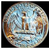 High Grade Uncirculated 1964 Washington Quarter, Blazing Original Luster