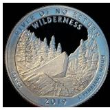 .999 Silver Proof 2019 ATB Quarter - River Of No Return, 4 of 5 in the Series, Mint Fresh