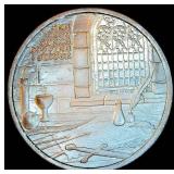 BU 1oz .999 Silver Robin Hood Round, Cool Looking Piece