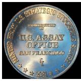 1981 1oz .999 US Assay Office Strategic Stockpile Silver Round