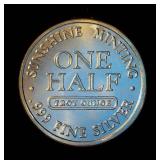 1/2 oz .999 Silver Sunshine Minting Round