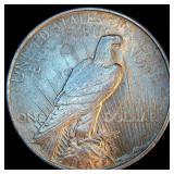 AU 1924-P Silver Peace Dollar, Unaltered Surfaces