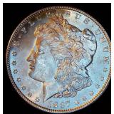AU/AU+ 1887-P Morgan Silver Dollar, Nearly Full Luster