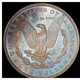 AU/AU+ 1887-P Morgan Silver Dollar, Nearly Full Luster